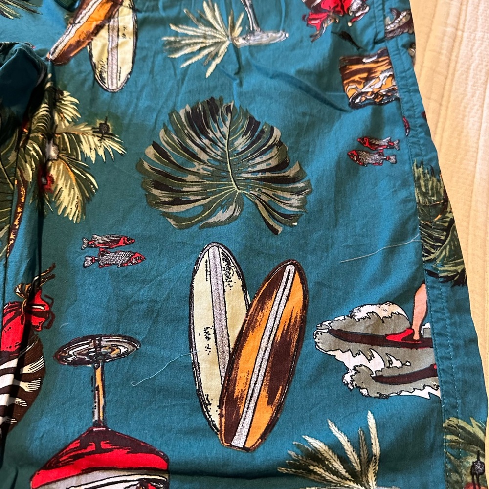 Tommy Bahama Teal Surfboard Print PJ bottoms